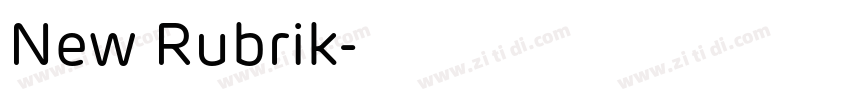 New Rubrik字体转换